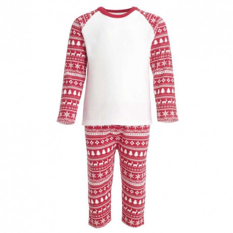 Red kids Christmas pjs